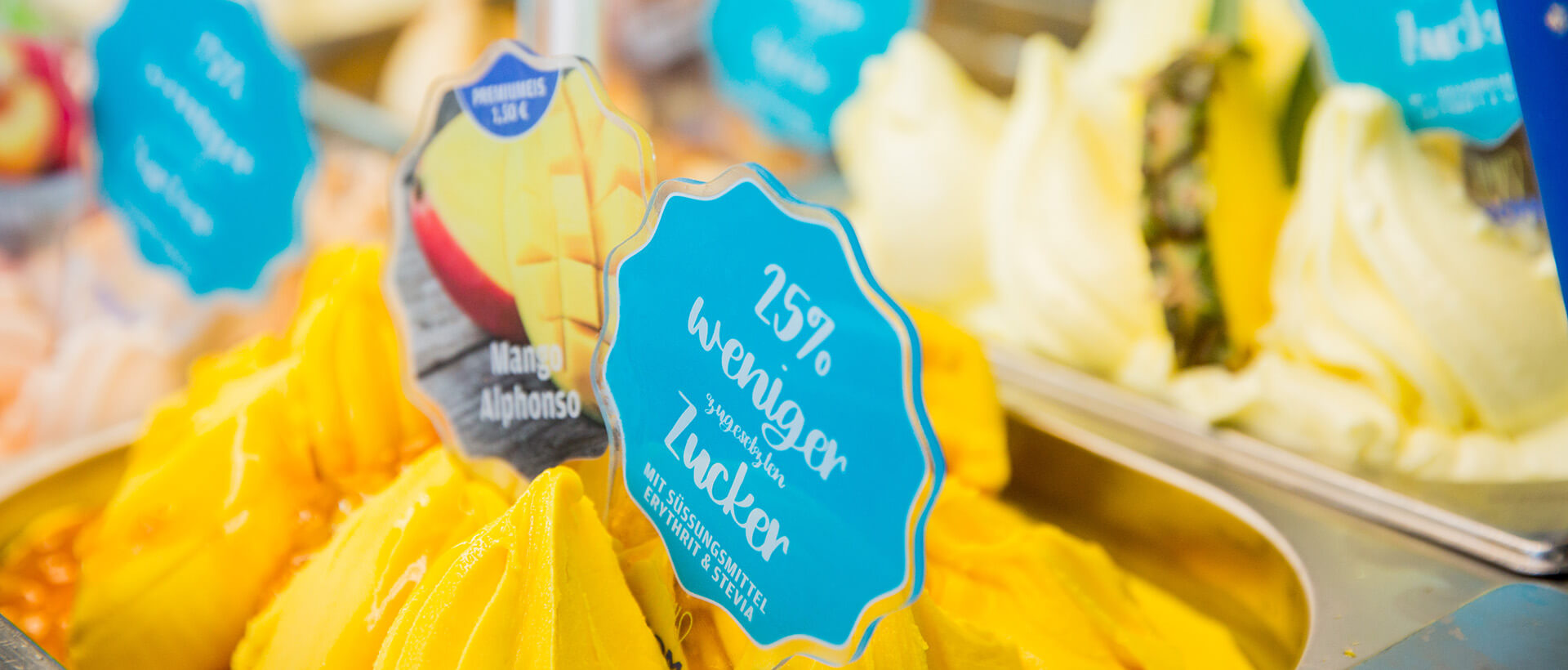 zuckerreduziertes Eis